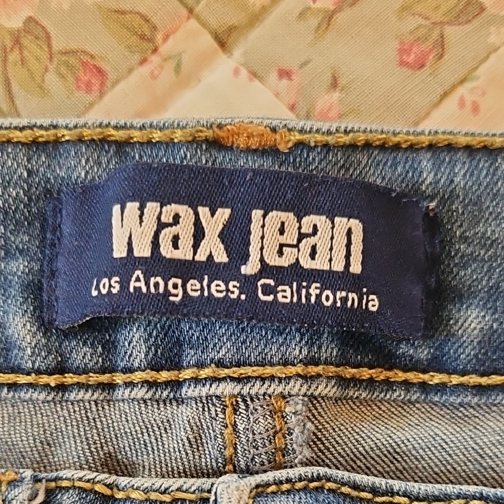 Wax Jean Skinny Distressed - Mid-Rise 4 Button Fly Jeans - Picture 4 of 10